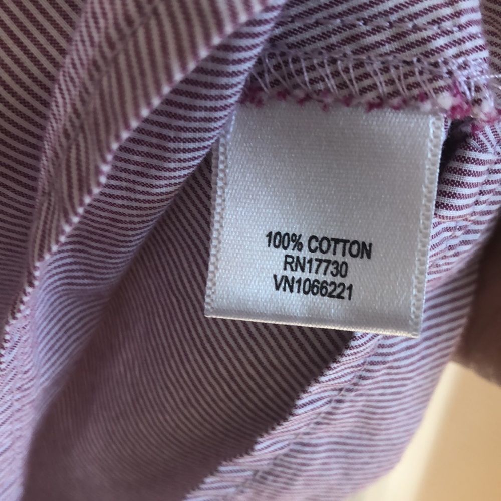 MERONA STRIPPED COTTON PEPLUM TOP - Picture 6 of 6